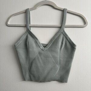Cuts mint green cropped tank